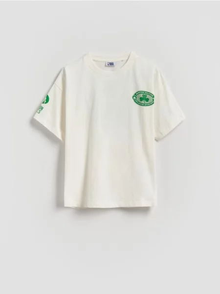 Reserved T-shirt Boston Celtics NBA złamana biel