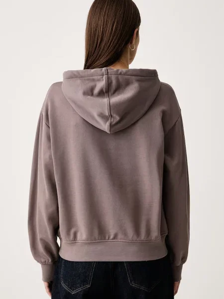 Calvin Klein Jeans Bluza Monogram Beżowy ciemny brązowa