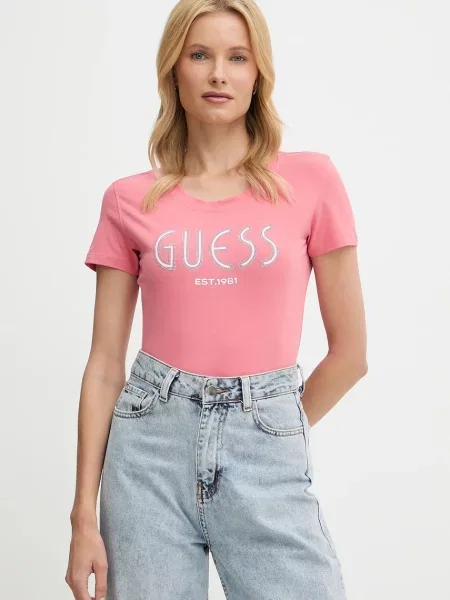 Тениска Guess дамска оранжево