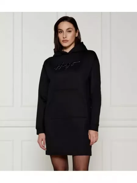 HUGO Rochie Nevalia negru