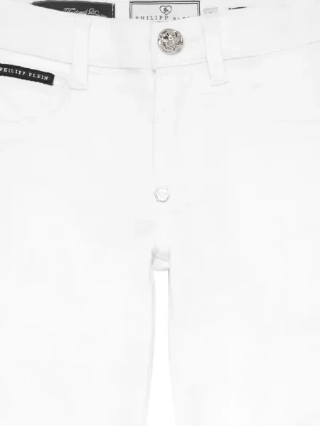 Dětské džíny Philipp Plein bílé