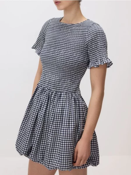 Reserved Платье в клетку виши темно-синій синя