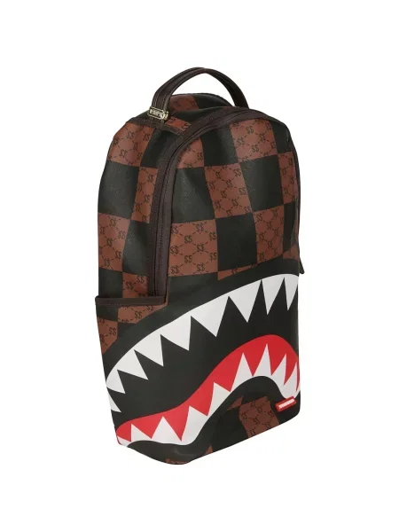 Pledas raštuotas kuprinė Sprayground ruda