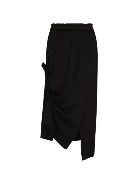 Fustă midi Y's asimetrică negru