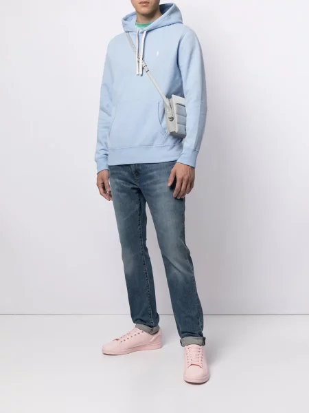 Tempti polo marškinėliai Polo Ralph Lauren su eglutės raštu su autografu raudona