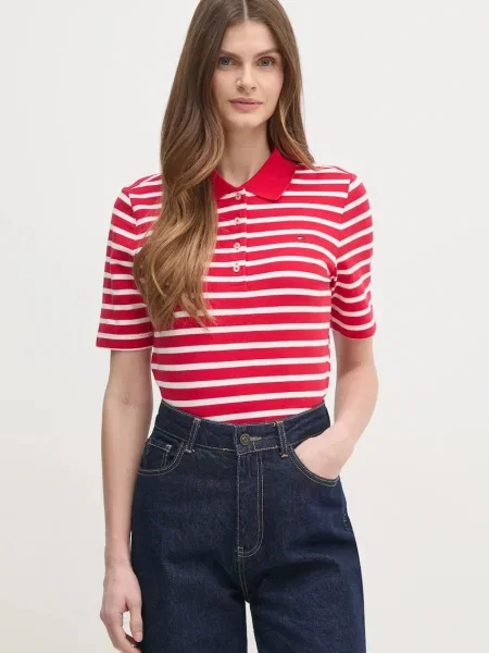 Tommy Hilfiger tricou polo alb