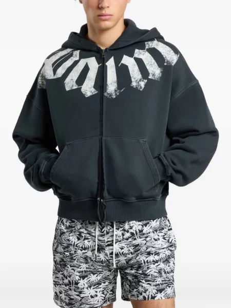 Hoodie Palm Angels με σχέδιο μαύρο