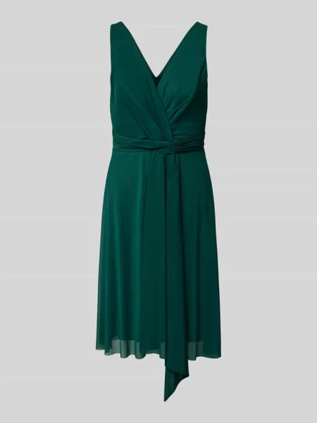 Sukienka koktajlowa z dekoltem w serek Troyden Collection