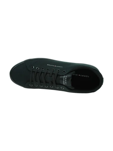Pantofi Tommy Hilfiger din canvas negru