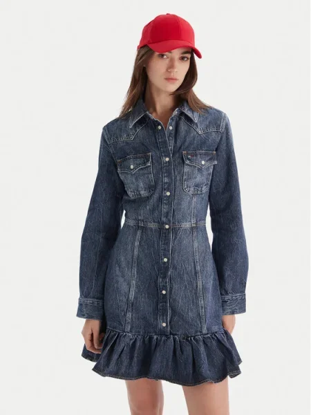 Tommy Jeans Rochie de blugi Western albastru