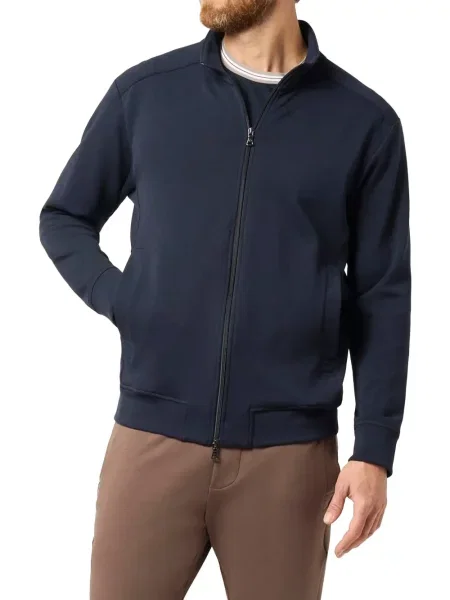Fleece τρέξιμο παντελόνι Paul & Shark καφέ