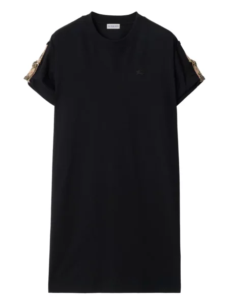 Rochie tip cămașă Burberry de costum negru