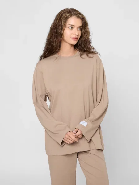 Кофти та светри PRPY бавовна/еластан коричневий