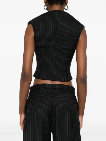 Prugasti top Duran Lantink ošišan crna