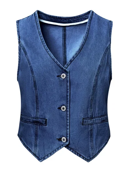 Imily Bela Vestă denim albastru