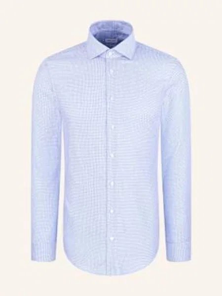 Seidensticker Koszula Biznesowa O Kroju Slim Fit blau niebieska