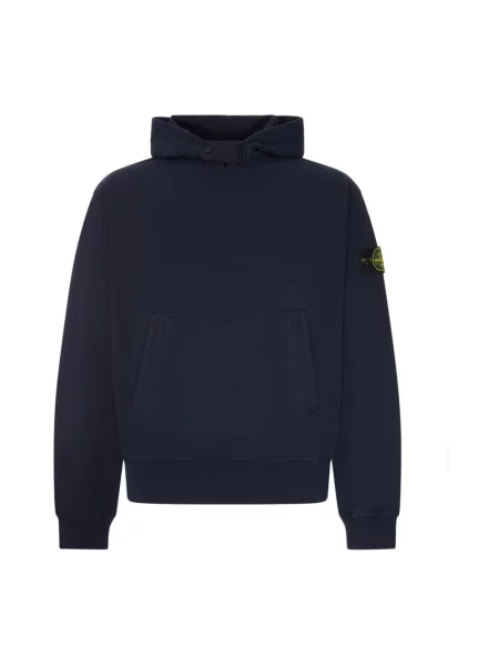 Bluza z kapturem Stone Island z kapturem z kamieniami niebieska