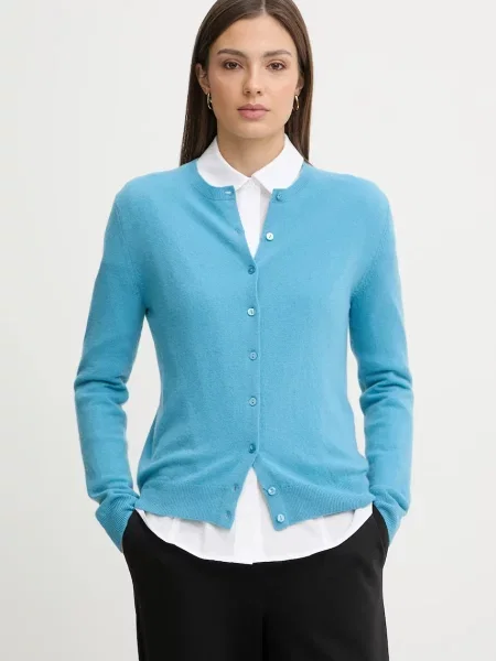 United Colors of Benetton kardigan wełniany niebieski