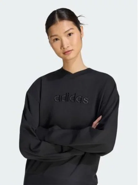 Adidas Jopa Seasonal Essentials Stain V-Neck Sweatshirt črna