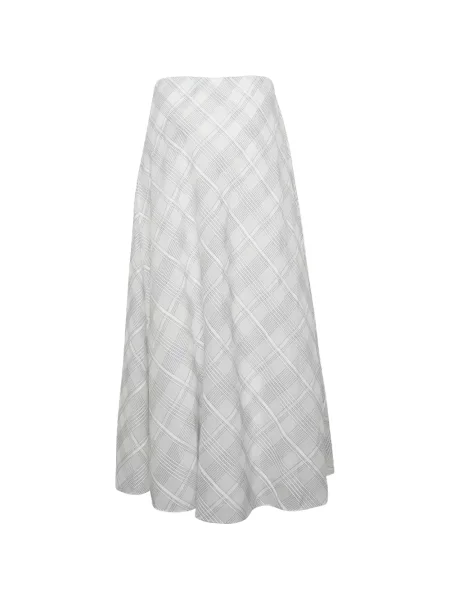 Fusta maxi Rag & Bone în carouri cu imagine alb