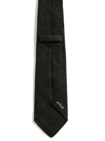 Cravată Kiton tricotate melange gri