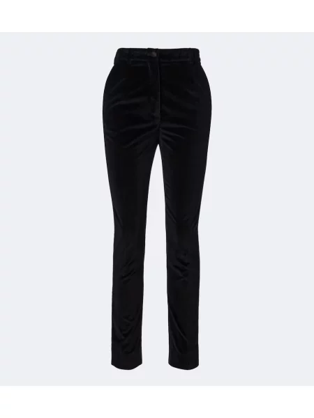Pantaloni Dolce&gabbana de mătase negru