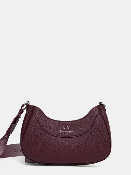 Geantă Armani Exchange Vișiniu bordo