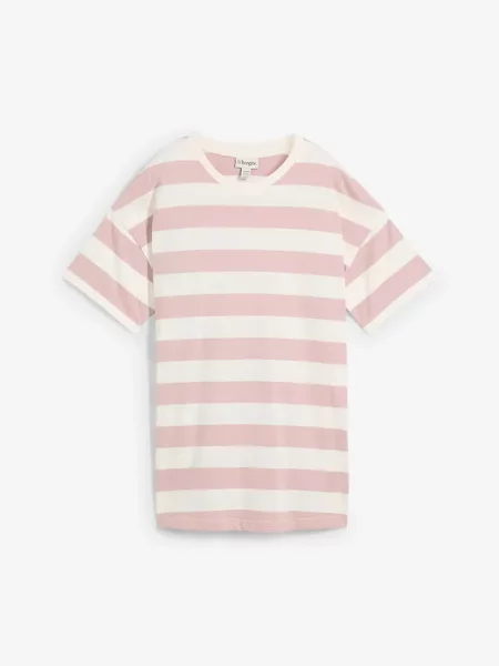 T-shirt oversize z czystej bawełny organicznej fioletowa