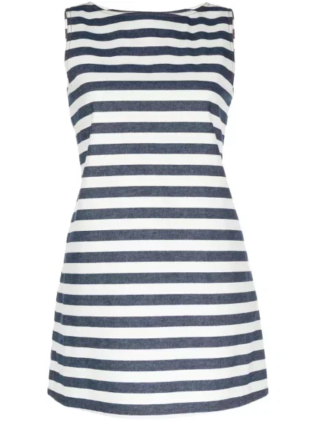 Rochie fără mâneci Kimhēkim fără mâneci cu dungi de costum albastru