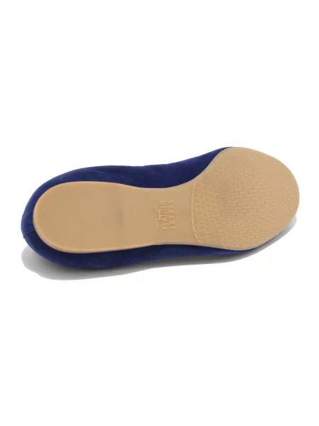 Balerinki Stuart Weitzman zamszowe niebieskie