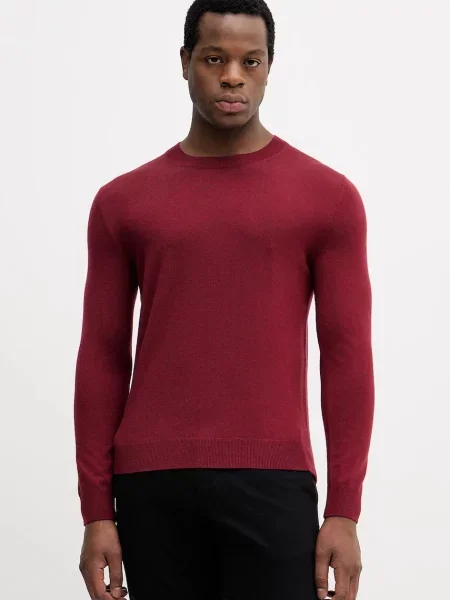 Вълнен пуловер Sisley мъжки от лека материя зелено