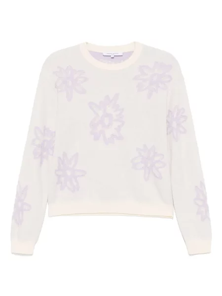 Pulover Maison Kitsune cu decolteu rotund