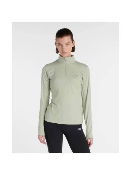 Koszulka z długim rękawem new balance space dye zip S zielona