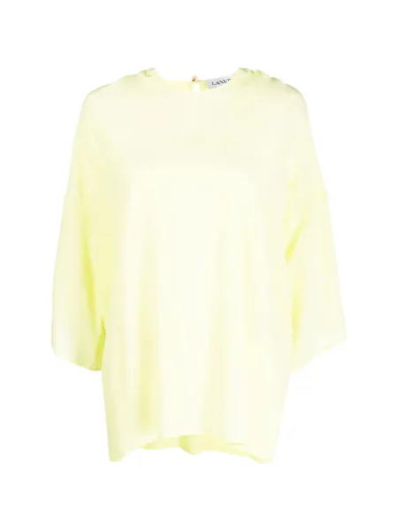 Bluză Lanvin de mătase galben