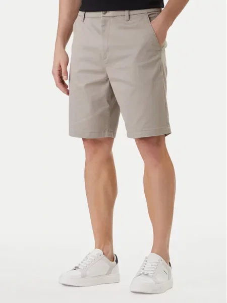 Calvin Klein Σορτς υφασμάτινο χακί