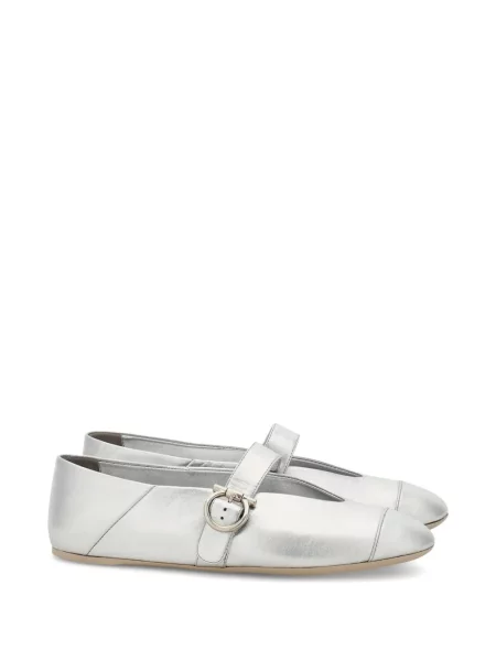 Balerini Ferragamo argintiu