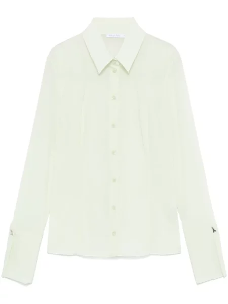 Koszula Patrizia Pepe z organzy zielona