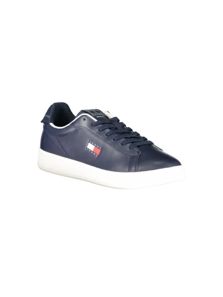 Sneakersy Tommy Hilfiger skórzane niebieskie