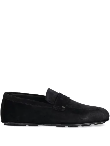 Pantofi loafer Giuseppe Zanotti din piele de căprioară negru