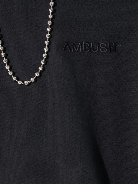Свитер Ambush с капюшоном с аппликацией черный