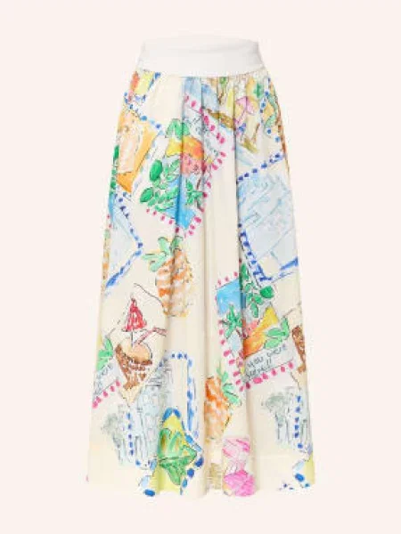 Milano Italy Spódnica weiss niebieska