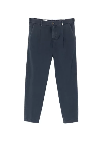 Pantaloni Myths plisate albastru