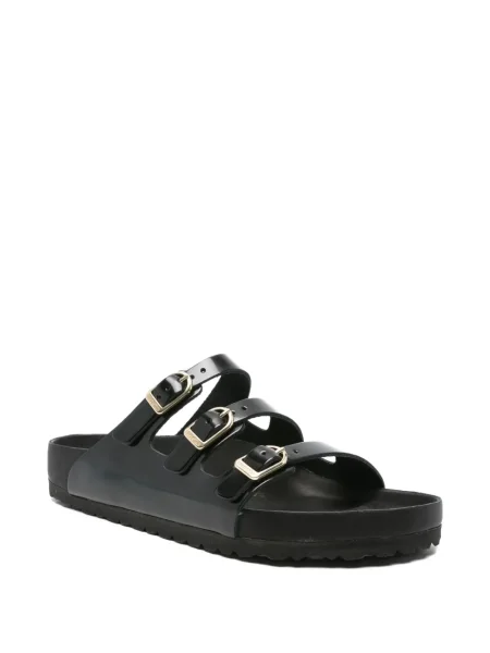 Δερμάτινα σανδάλια Birkenstock με αγκράφα μαύρο
