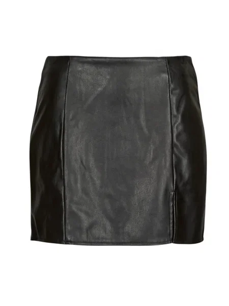 Fustă din piele Only cu crăpătură