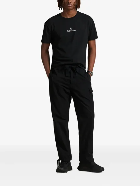 Ριγέ polo Polo Ralph Lauren με κουκούλα με αυτόγραφο λευκό
