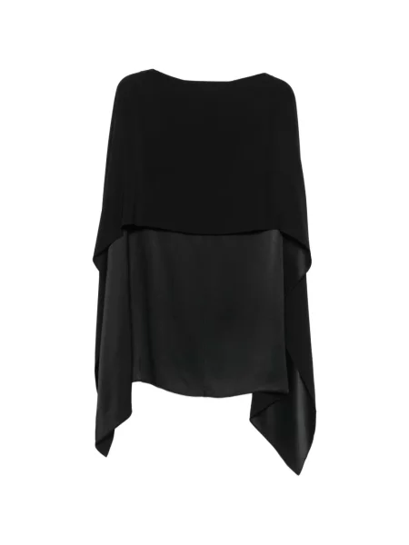 Decupat geacă Alberta Ferretti negru