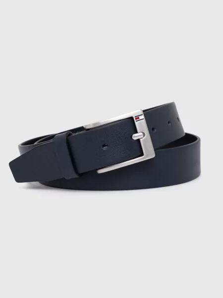 Tommy Hilfiger Usnjen pas modra