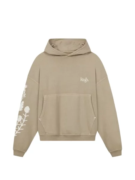 Суичър с качулка Rough. кафяво