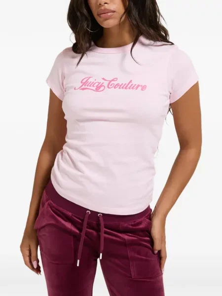 Tricou Juicy Couture cu imagine roz