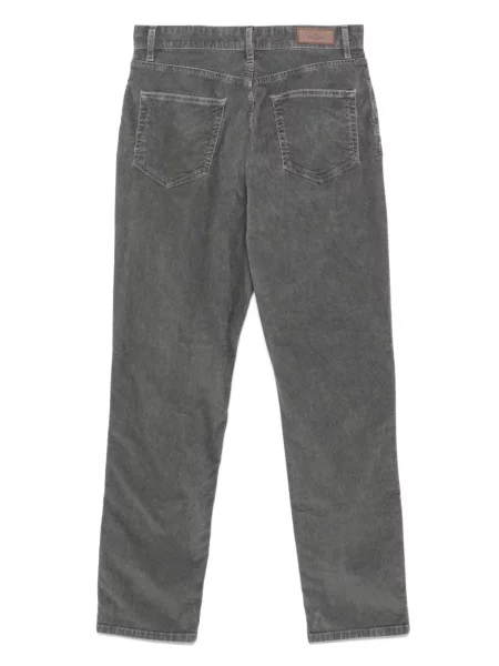 Pantaloni Hackett cu broderie gri
